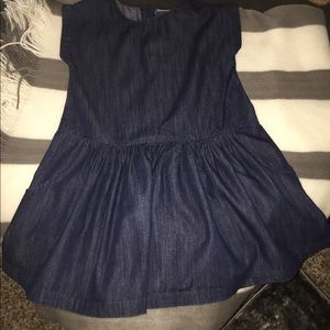Hannah Andersson Girls Jean Dress Size 120